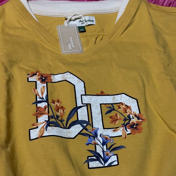 Daily Practice by Anthropologie Pullover Cotton Long Sleeve Crop Top Size Large - Picture 3 of 10